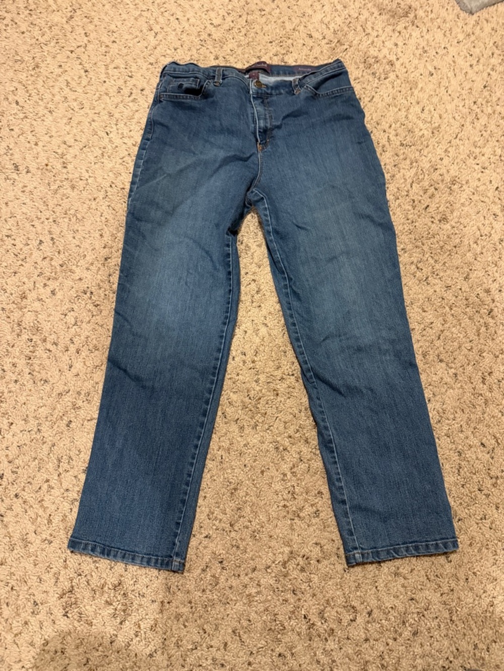 Gloria Vanderbilt Amanda Dark Blue Straight Jeans